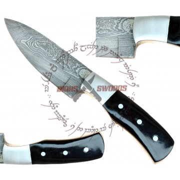 REBEL WOLF EXOTIC HUNTING DAMASCUS STEEL 1095 HIGH CARBON STEEL